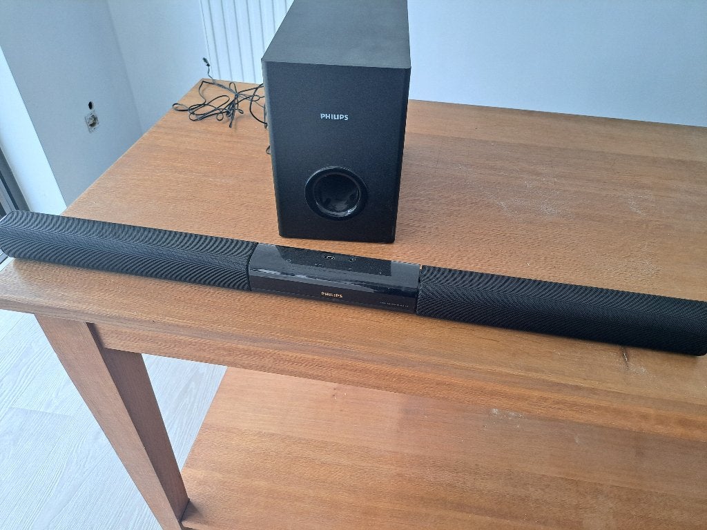 Philips soundbar met subwoofer, Ophalen, Met externe subwoofer, Gebruikt
