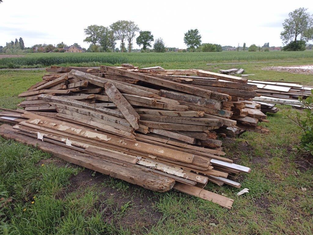 Gratis afvalhout, sloophout, Ophalen