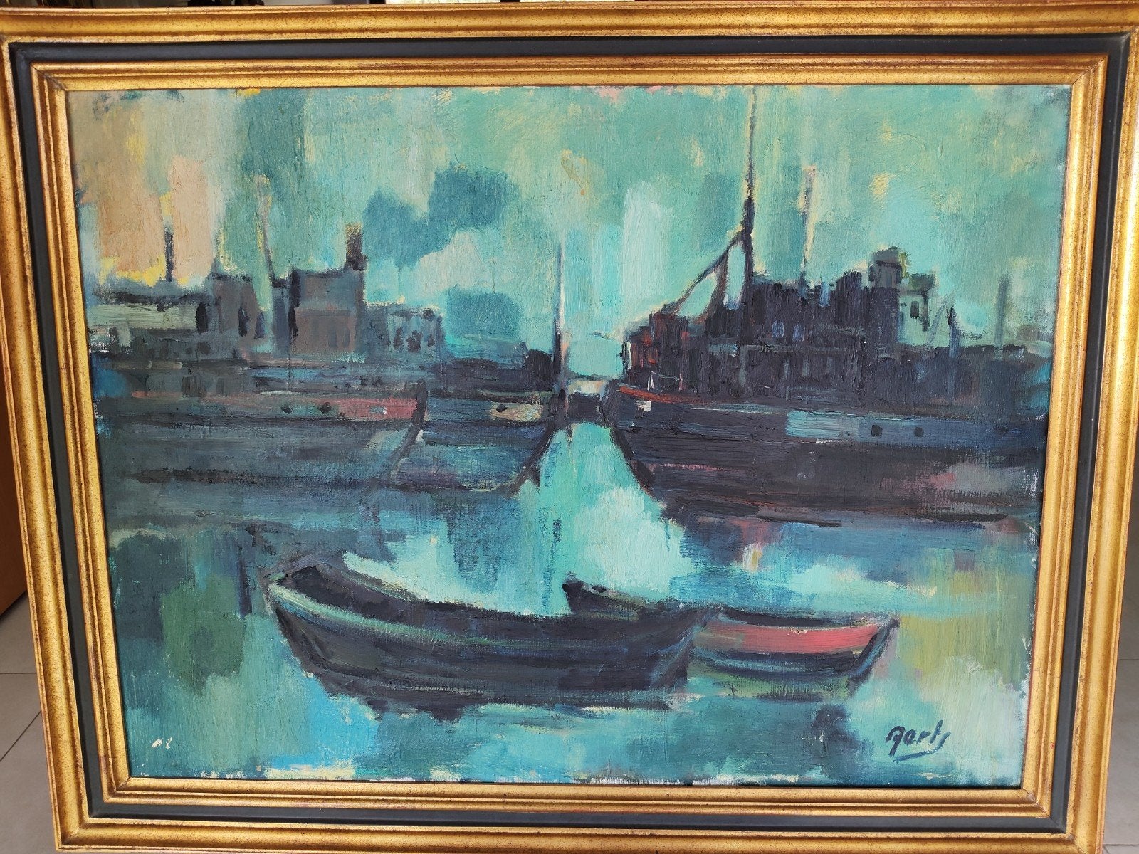 Schilderij van kunstenaar Alfons Aerts, Antiek en Kunst, Ophalen, Olieverf, Landschap, Doek