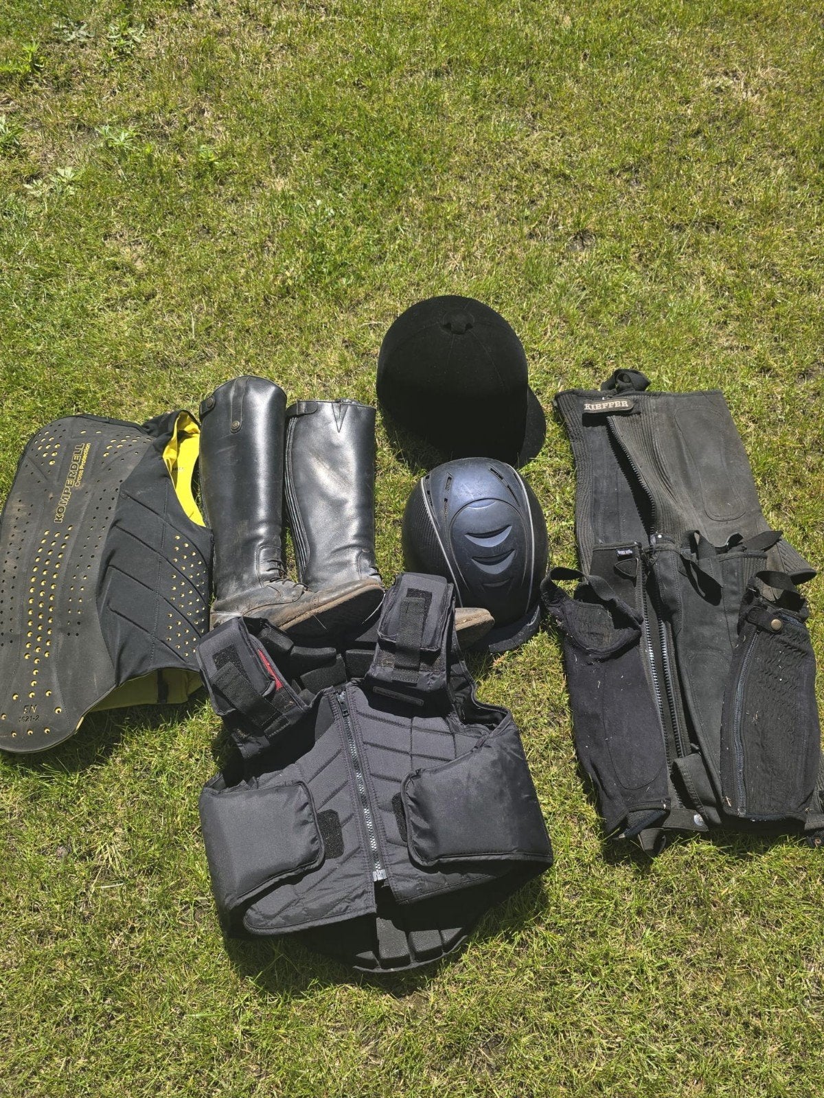 veiligheidsharnas, capes, rijlaarzen, Dieren en Toebehoren, Ophalen, Gebruikt