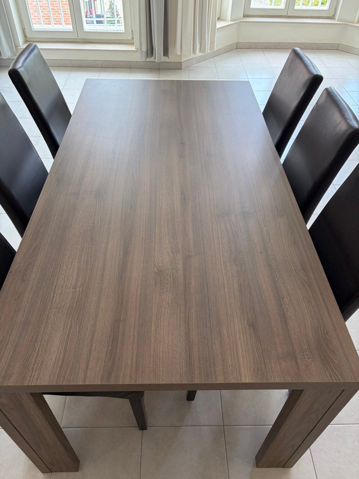 Eettafel en 6 stoelen, Ophalen, Gebruikt