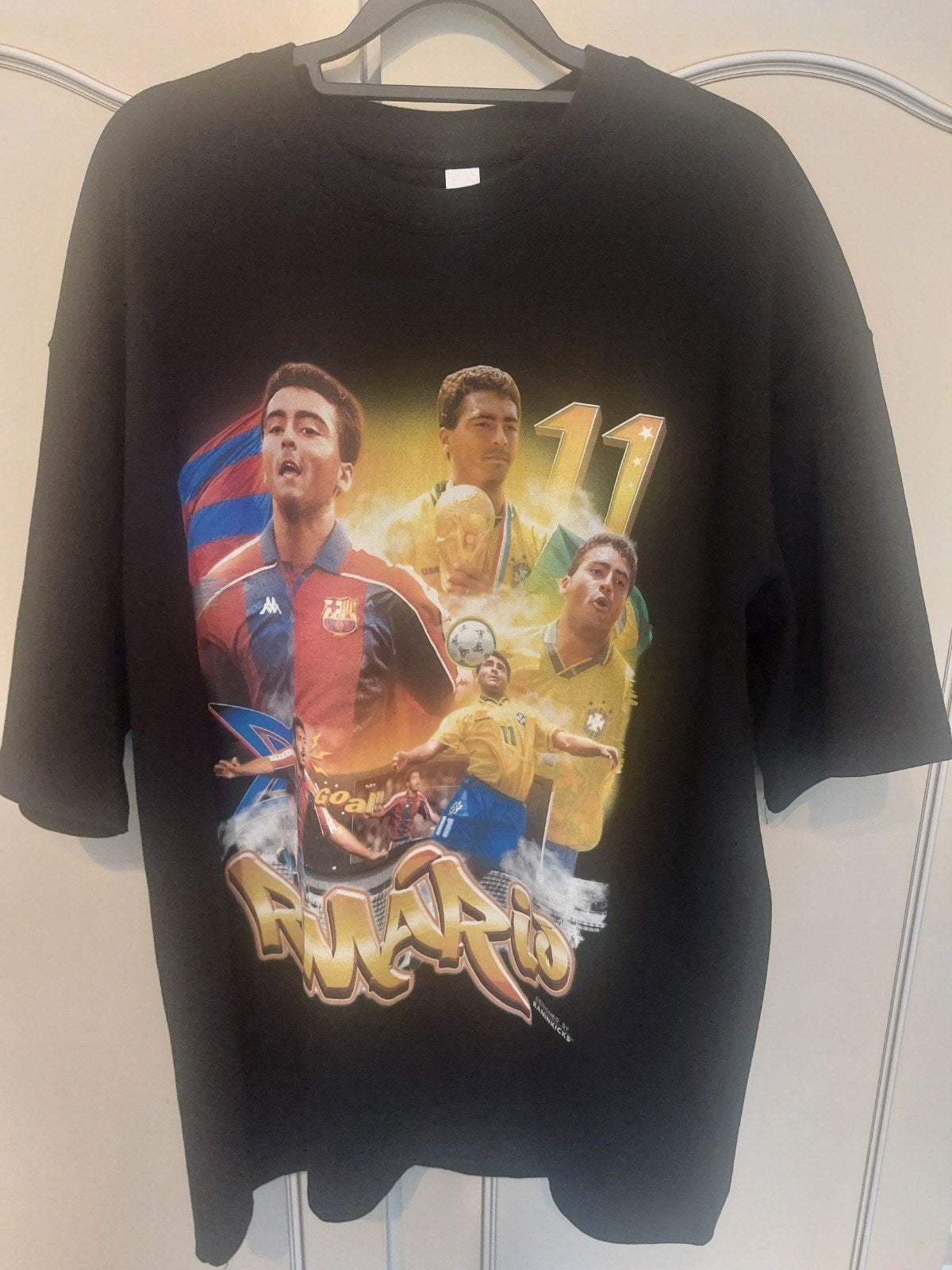 Romario Shirt Maat Large (Draagt als XL) Nieuw Nooit Gedrage, Kleding | Heren, T-shirts, Ophalen, Nieuw, Maat 52/54 (L), Zwart
