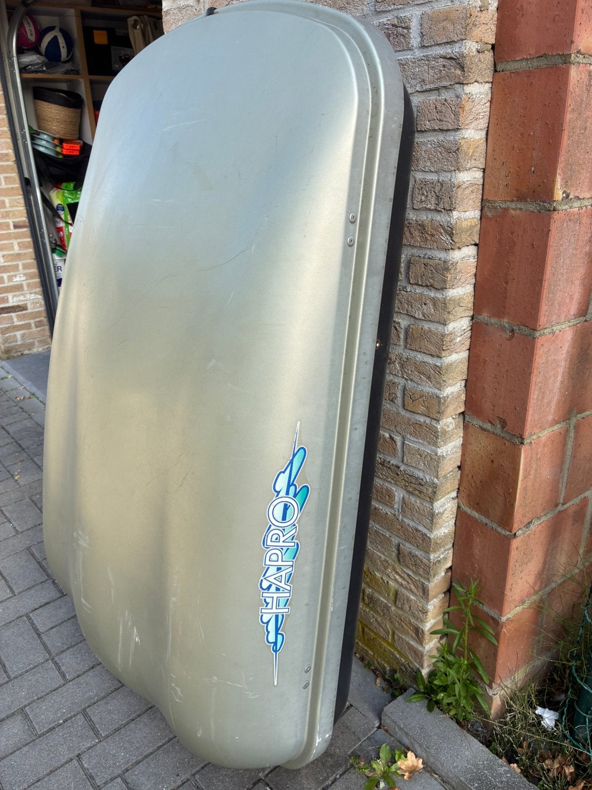HAPRO dakkoffer om weg te geven, Ophalen, Gebruikt