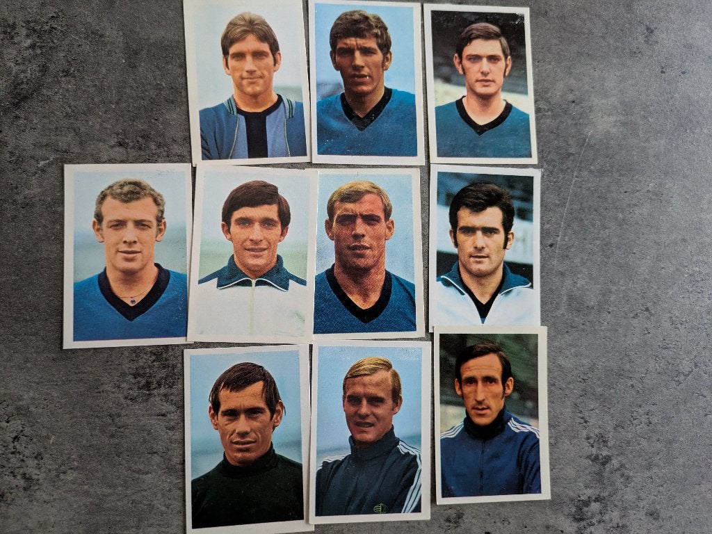 BRUGGE FC CLUB VOETBAL 1970/1971 10X kaarten prenten, Ophalen of Verzenden, Zo goed als nieuw