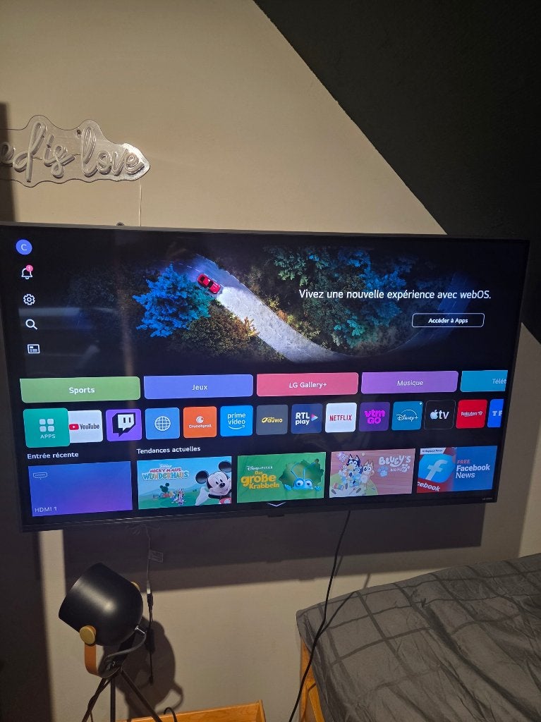 TV miniled 4K LG 43 pouces 2025, LED, 50 Hz, Comme neuf, Enlèvement