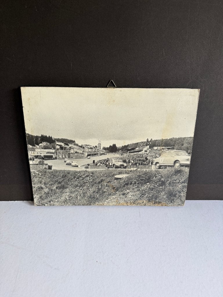 photo ancienne sur bois course Francorchamps années '50, Enlèvement
