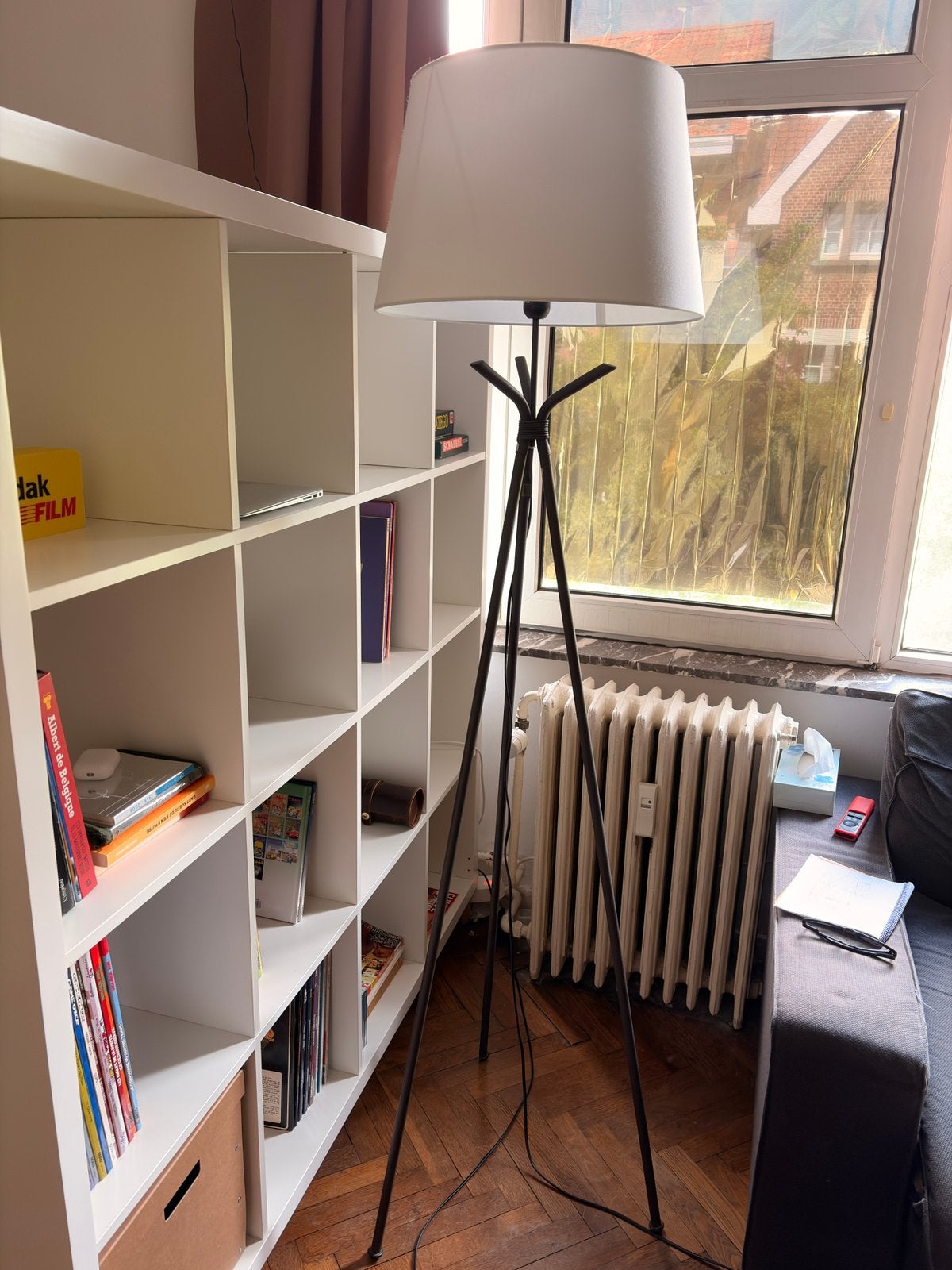 Lampadaire vintage, Ophalen, Zo goed als nieuw, Metaal