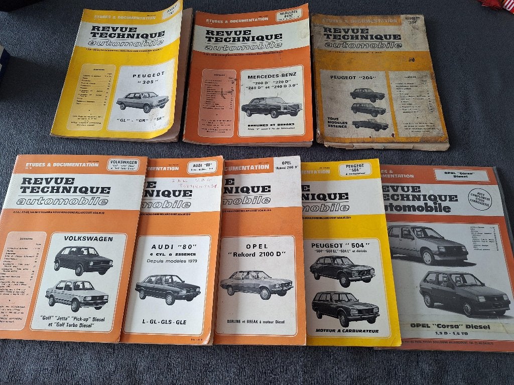 Revue technique automobile, Autos : Pièces & Accessoires, Moteurs & Accessoires, Audi, Pièces Oldtimer ou Ancêtre, Opel, Peugeot