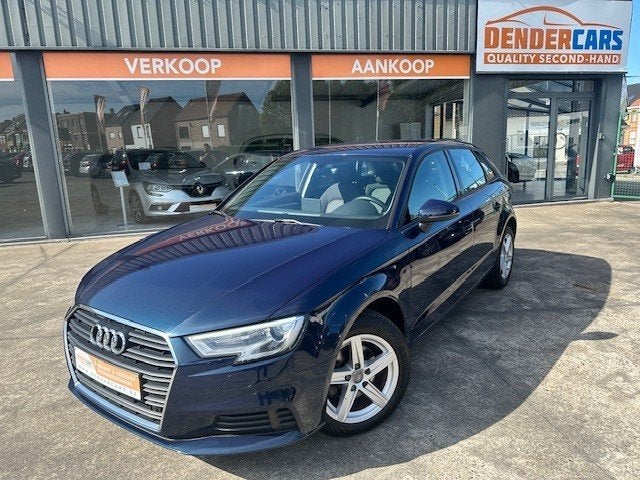 Audi A3, 1.0i benzine, 2018, Navi, PDC + Garantie, Auto's, Bluetooth, Euro 6, Blauw, Bedrijf