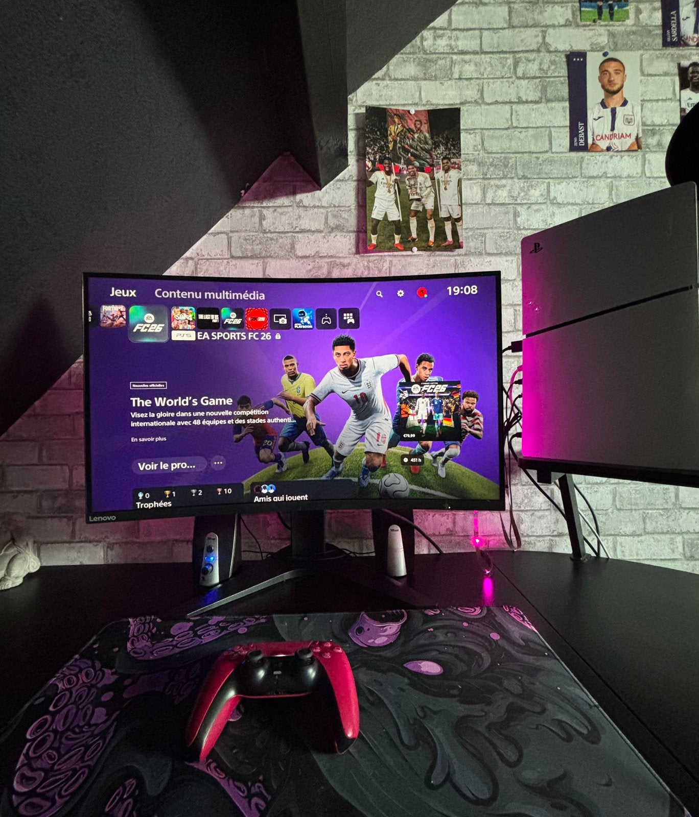 Écran Lenovo incurvé 27 pouces 165 Hz, Informatique & Logiciels, Enlèvement