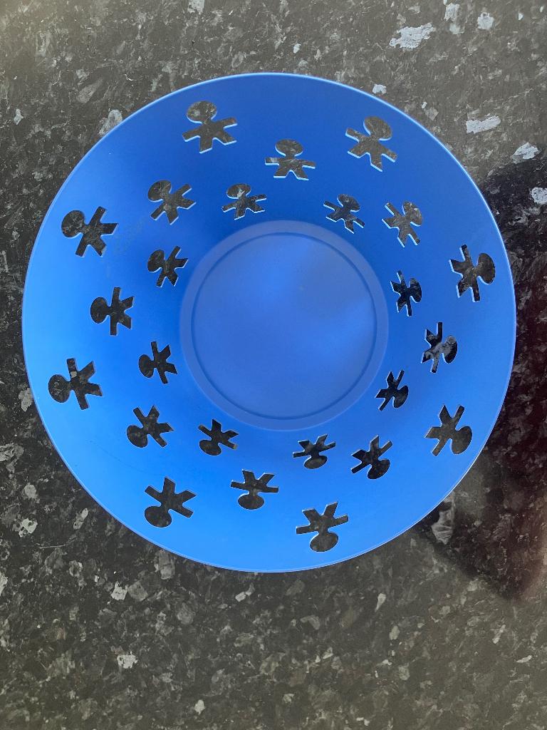 Blauwe fruitschaal Alessi Girotondo, Ophalen, Overige materialen, Gebruikt, Schaal