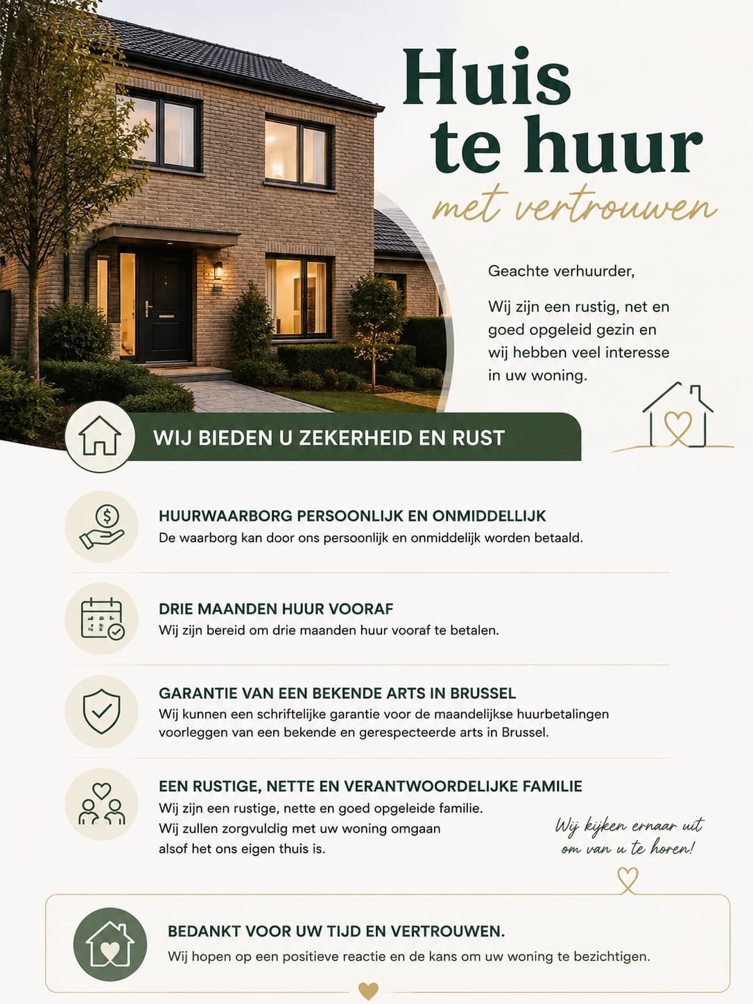 Op zoek naar een huis, Brussel