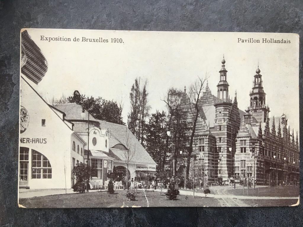 postkaart expositie Brussel 1910 - Pavillon Hollandais, Ophalen of Verzenden