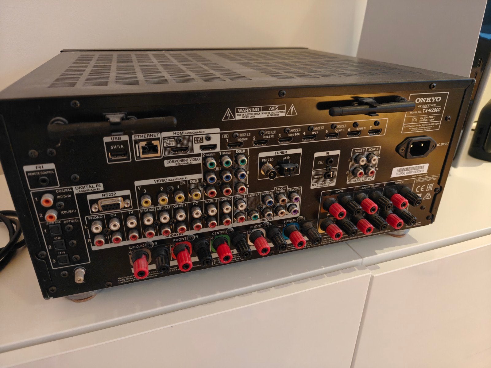 Onkyo TX-RZ800 – Krachtige THX 7.2 AV Receiver (Dolby Atmos, Audio, Tv en Foto, Versterkers en Ontvangers, Ophalen, Zo goed als nieuw