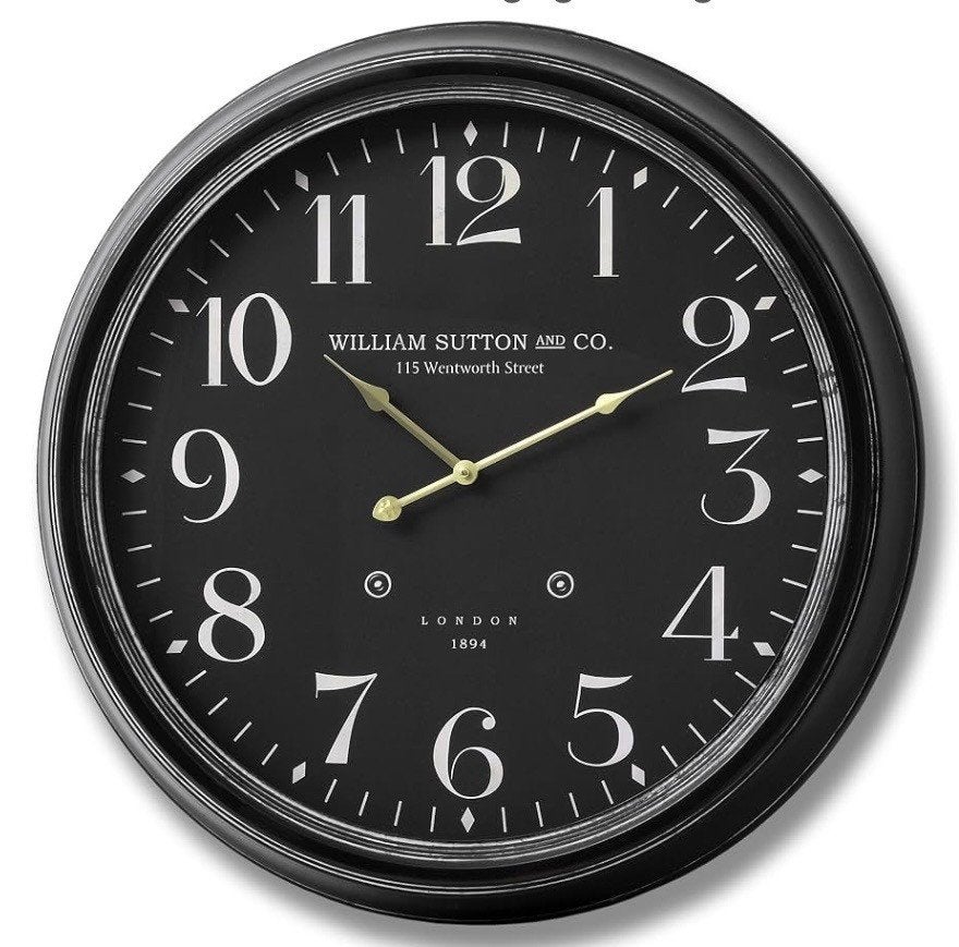 Horloge murale vintage William Sutton London, Vintage, Autres marques, Horloge murale, Analogique