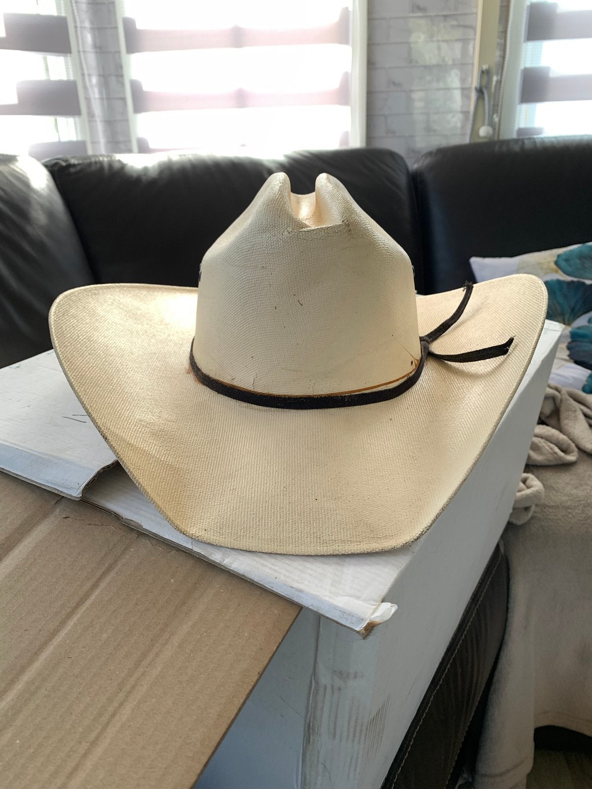 Western hoed, Ophalen, Gebruikt, Wit