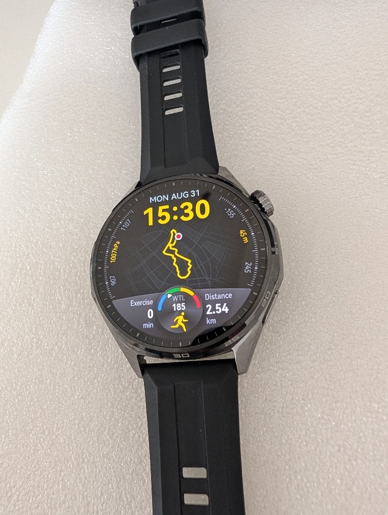 Huawei Watch GT 6 (46mm) – Zwart/Zilver, Handtassen en Accessoires, Smartwatches, Zwart, Ophalen of Verzenden, Zo goed als nieuw