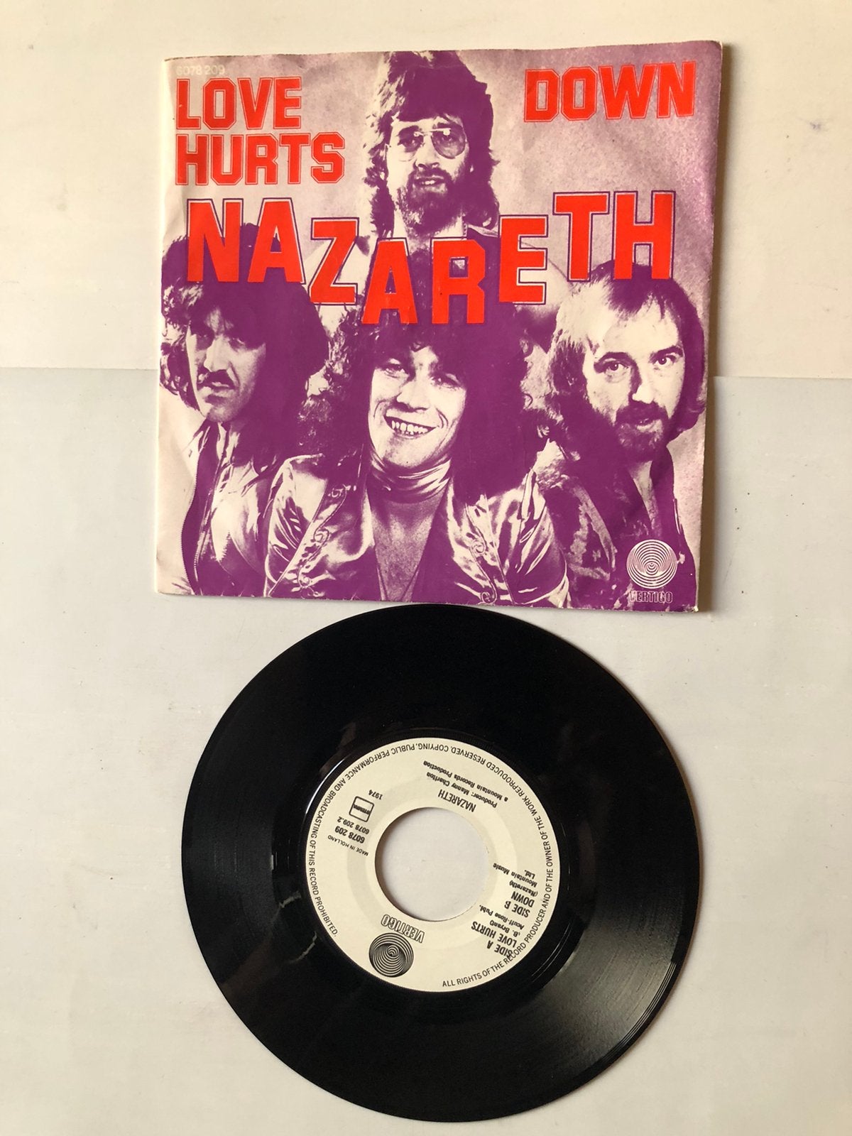 Nazareth: love hurts ( 1974; swirl label), Verzenden, Zo goed als nieuw
