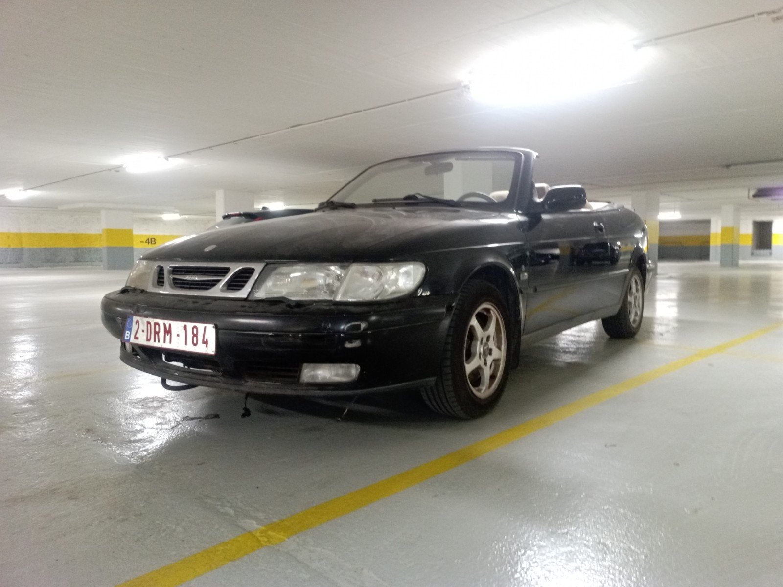SAAB 9-3 A RÉPARER, Cuir, Beige, Entreprise, Cabriolet