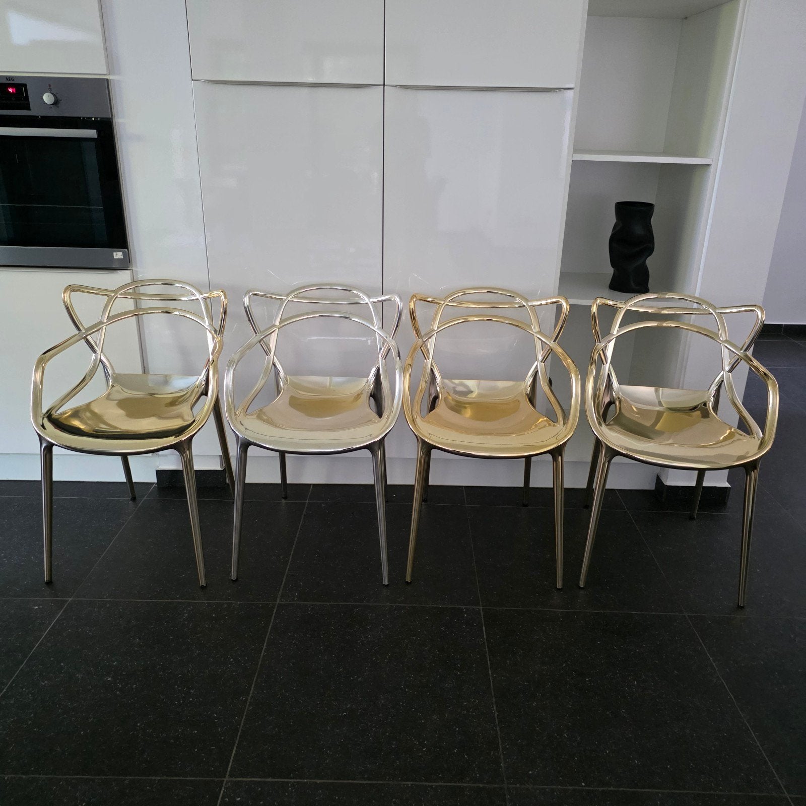 Kartell Masters Originales - 4 Chaises Design - 400 €, Autres couleurs, Contemporain, Enlèvement, Utilisé