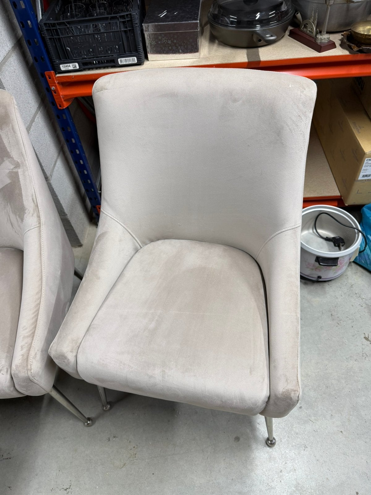 6 eetkamerstoelen Richmond Interiors, Ophalen, Gebruikt, Stof, Hotel chique