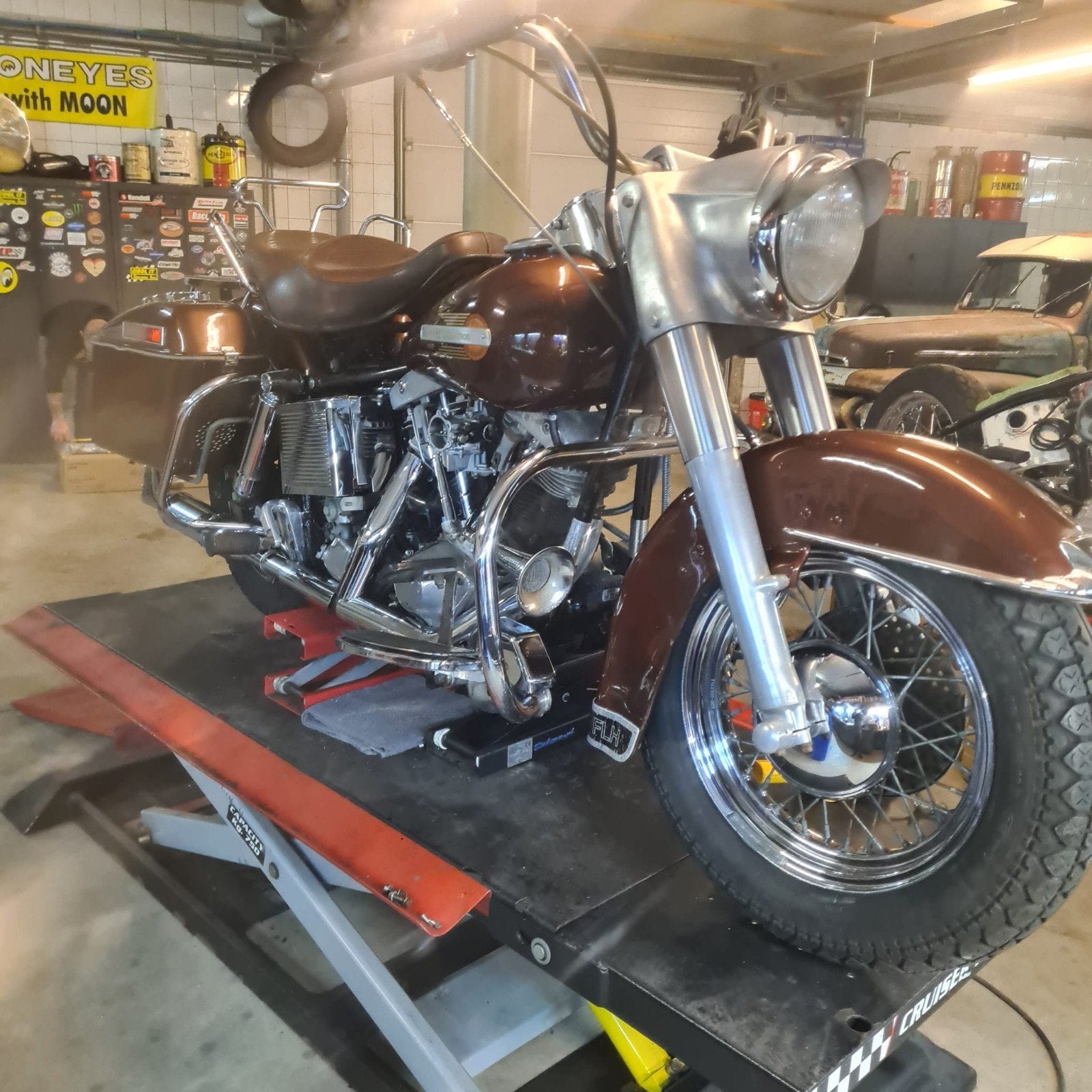 shovel Electra Glide 1981, Enlèvement, Utilisé