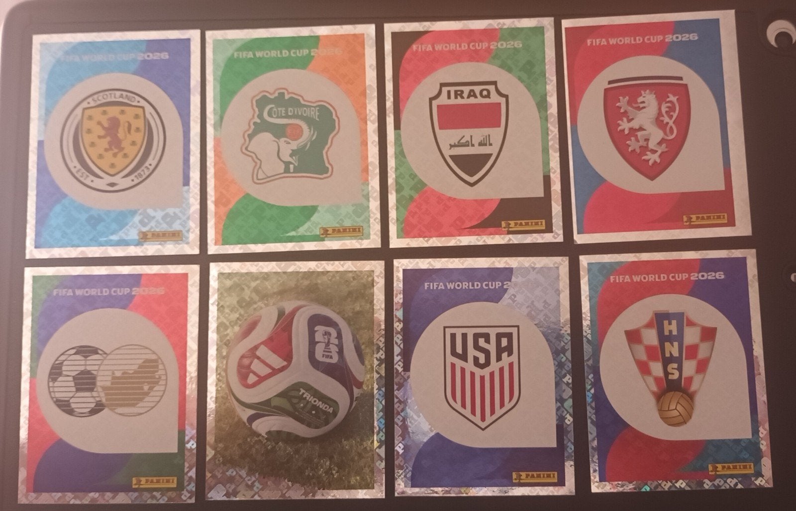 FIFA WORLD CUP 2026 - 8 glanzende stickers, Ophalen of Verzenden