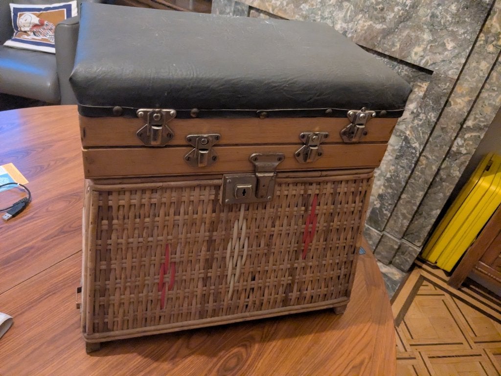 vintage visbak, Hobby en Vrije tijd, Ophalen, Zo goed als nieuw
