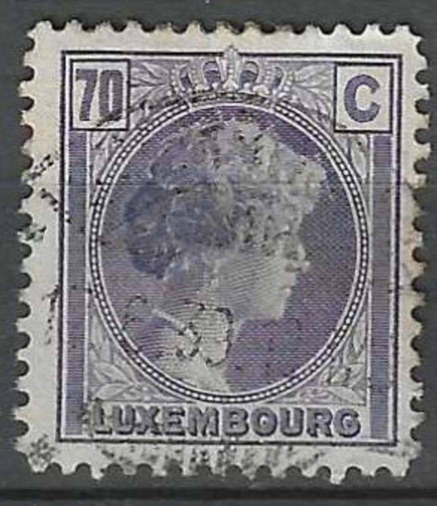 Luxembourg 1934/1935 - Yvert 249 - Charlotte - 70 s. (ST), Envoi, Luxembourg, Affranchi