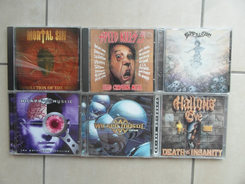 CD. LOT THRASH 6x (Mortal Sin,Blind Illusion,...), Ophalen, Gebruikt, Album