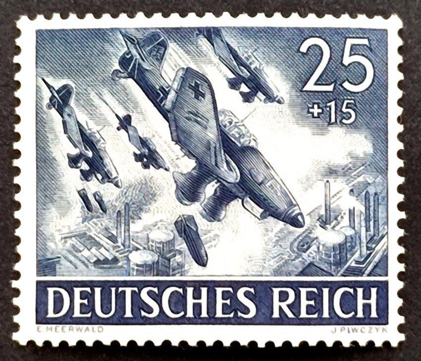 Deutsches Reich: Stuka Junkers Ju 87 1943 POSTFRIS, Ophalen of Verzenden, Overige periodes, Postfris