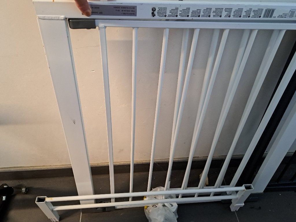 Portails d'escalier, Enlèvement, Comme neuf, Métal ou Fer, Barrière de sécurité