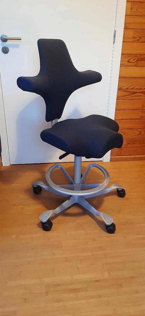 Hag capisco ergonomische bureaustoel, Huis en Inrichting, Ophalen, Blauw, Zo goed als nieuw, Bureaustoel