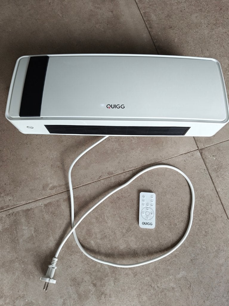 Quigg elektrische verwarming warmeluchtblazer 2000 watt, Moins de 60 cm, Comme neuf, Enlèvement, Autres types