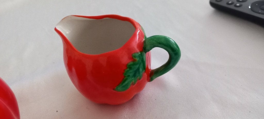 Céramique petit déjeuner,  barbotine vintage, Enlèvement ou Envoi