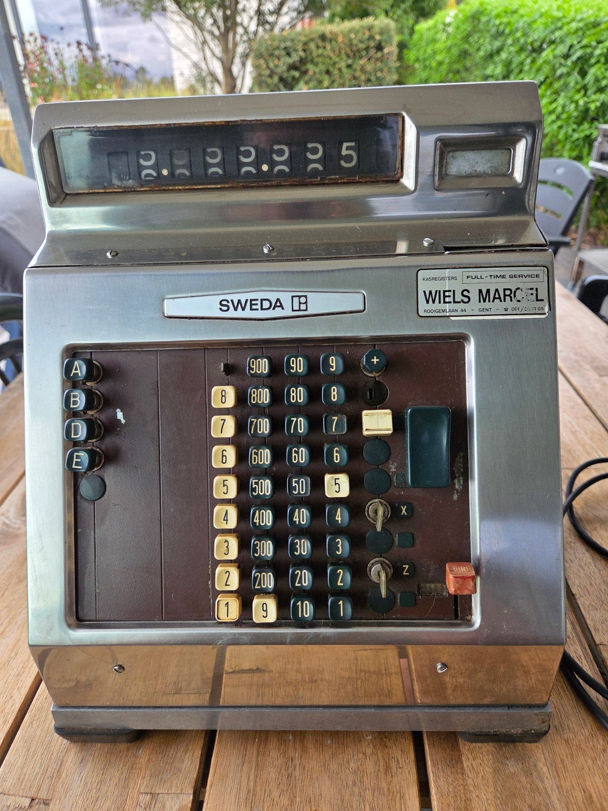 Vintage Sweda Mechanische Kassa – Prachtig Decoratieobject, Ophalen