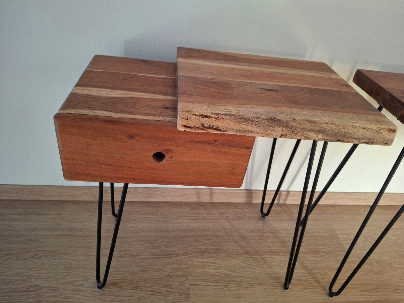Houten nacht tafel, Maison & Meubles, Tables | Dessertes, Enlèvement