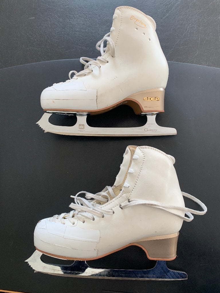 Patins Edea Overture 250 mm + couteaux MK Galaxy, Autres marques, Patinage artistique, Enlèvement, Utilisé
