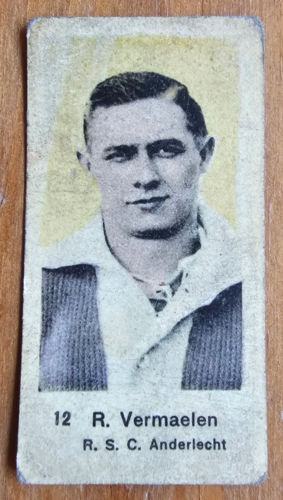 1938 #12 Vermaelen (pré panini) Anderlecht Chromo Football !, Enlèvement ou Envoi, Comme neuf, Image