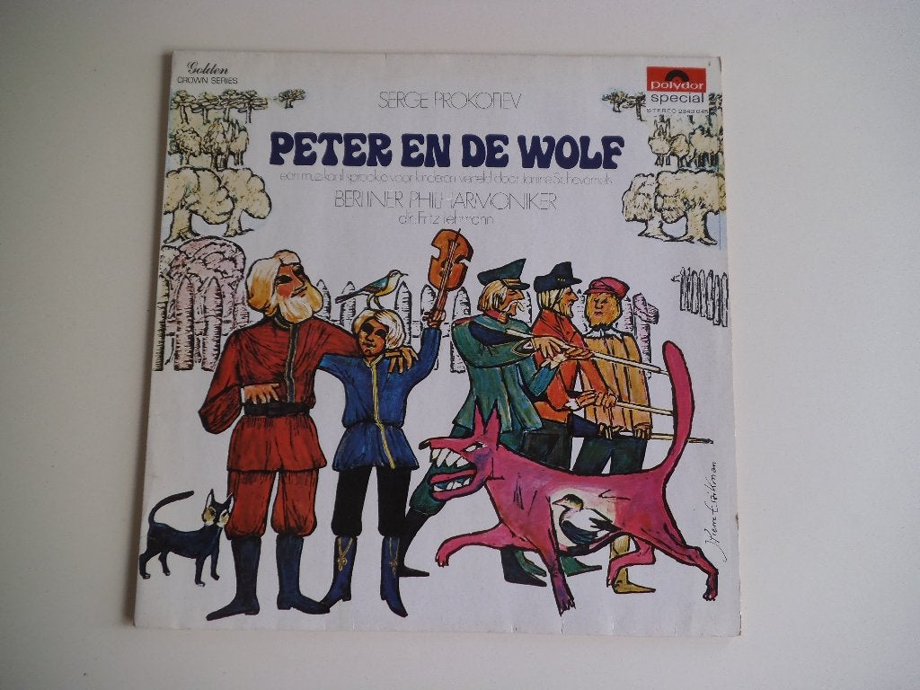 LP Peter en de wolf  Serge Prokofiev Polydor special, Cd's en Dvd's, LP, Gebruikt, Verzenden, Verhaal of Sprookje