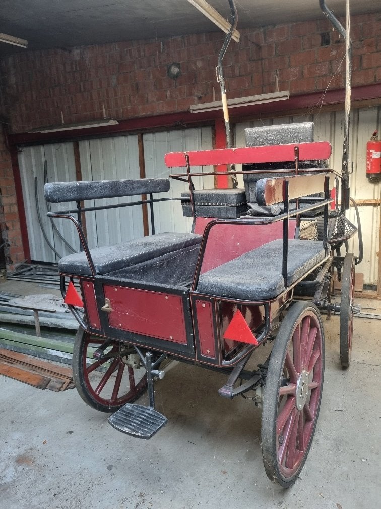 koets - enkel of dubbelspan, Dieren en Toebehoren, Gebruikt, Paard
