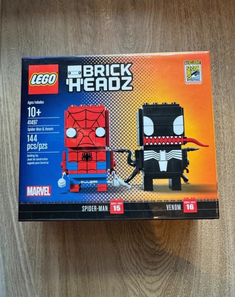 Lego set Brickheadz 41497 - Spider-Man en Venom, Ophalen, Compleet, BrickHeadz, Lego