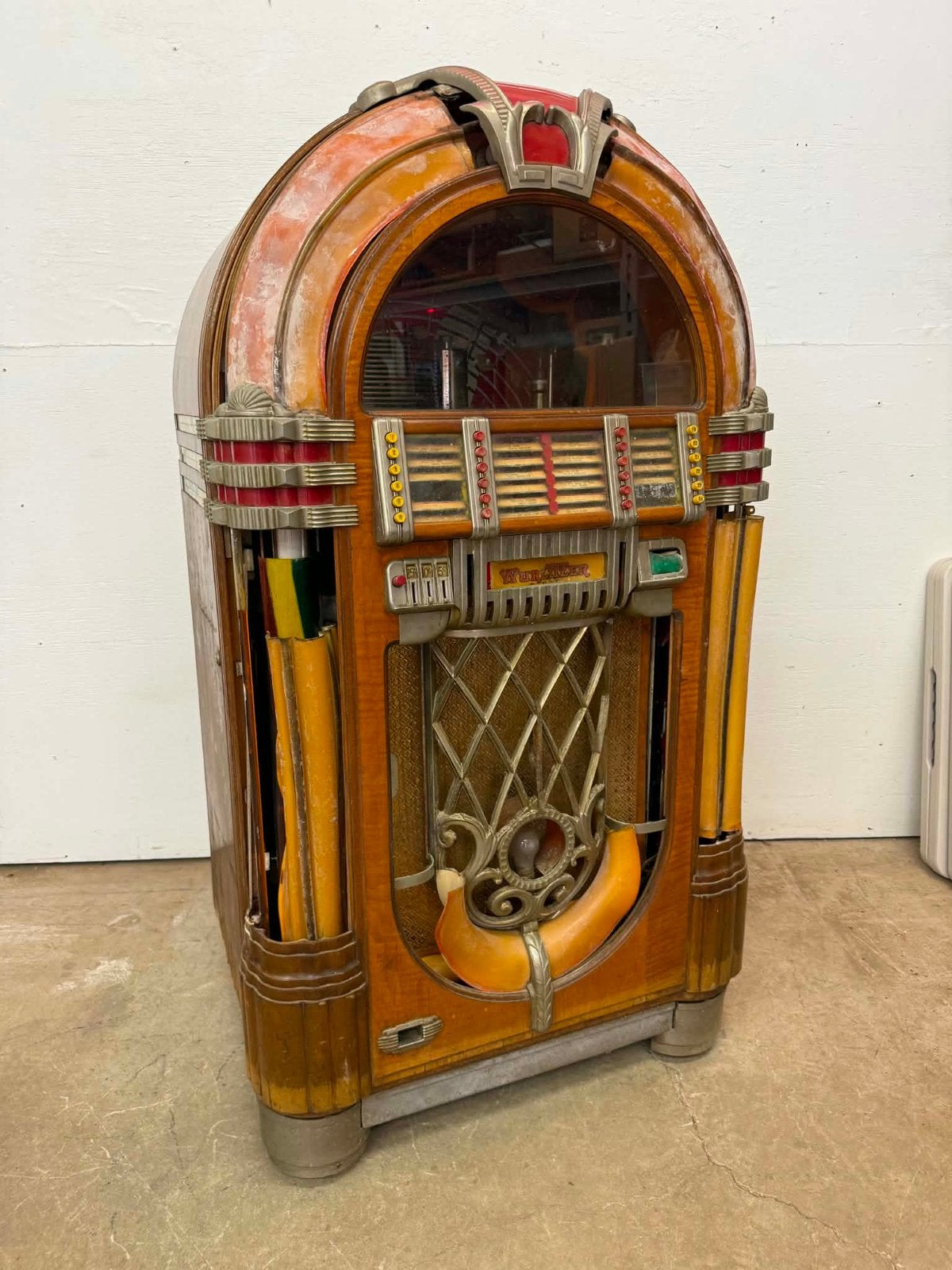 JUKEBOX : WURLITZER 1015 original à 78 tr/min, Collections, Machines | Jukebox, Enlèvement, Utilisé, Avant 1950, Wurlitzer