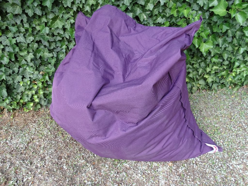 grote paarse zitzak Big Bag, Enlèvement, Comme neuf, Violet, Pouf