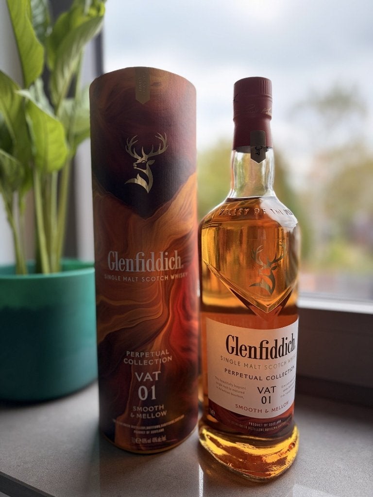 Glenfiddich Perpetual Collection VAT 01 Smooth & Mellow 1L, Ophalen of Verzenden, Nieuw, Overige typen