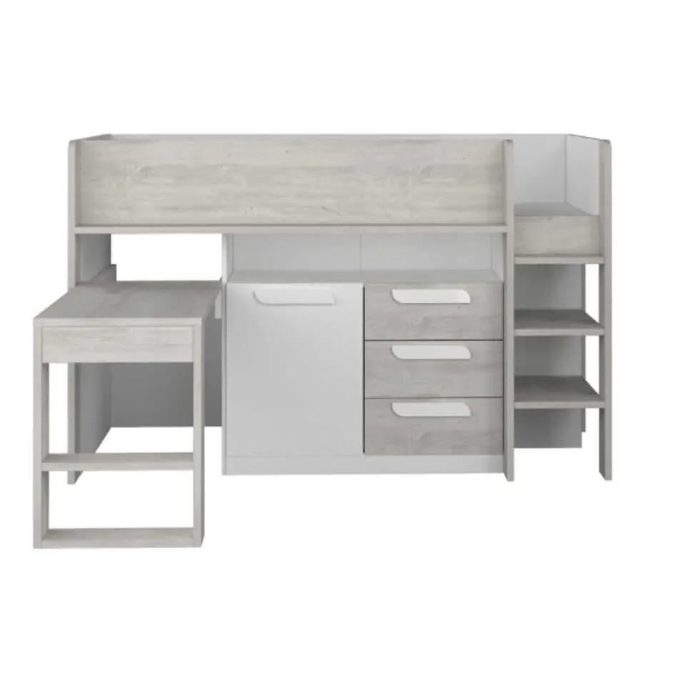 Lit Combiné Beau 90x200 avec bureau - blanc, Maison & Meubles, Chambre à coucher | Lits superposés & Lits mezzanines, Comme neuf