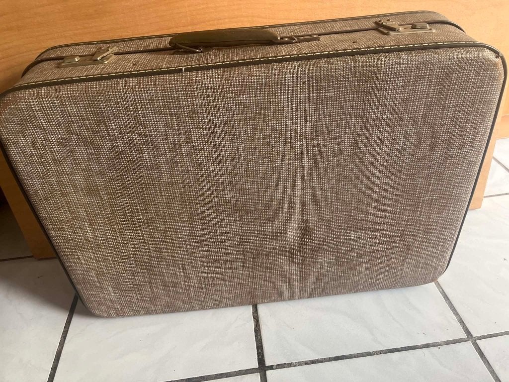 Antieke reiskoffer, Plastique dur, Moins de 35 cm, Enlèvement, 60 à 70 cm