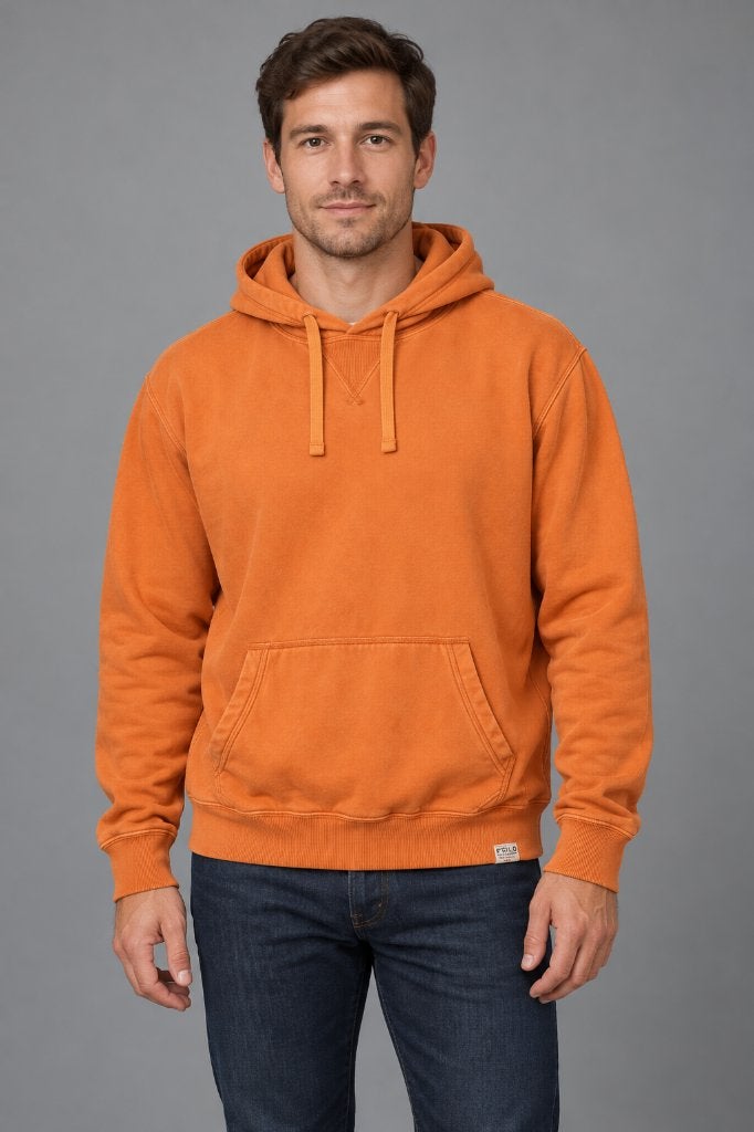 Ralph Lauren oranje hoodie L, Ophalen of Verzenden, Gedragen, Maat 52/54 (L), Oranje