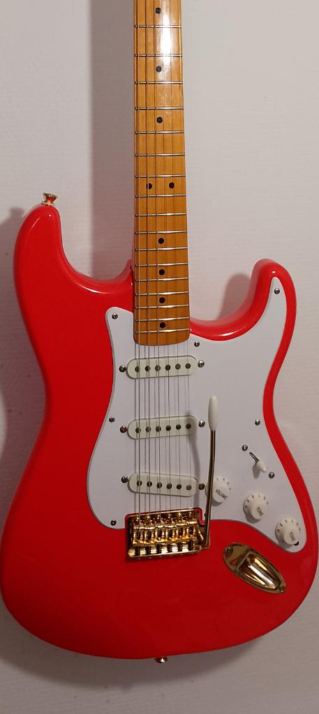 Fender Squier CV 50s strat, Musique & Instruments, Enlèvement, Comme neuf, Solid body, Fender