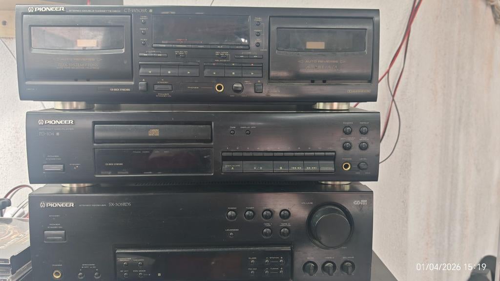 Ensemble Hi-Fi Pioneer, récepteur, lecteur CD et lecteur de, Enlèvement, Double, Autres marques